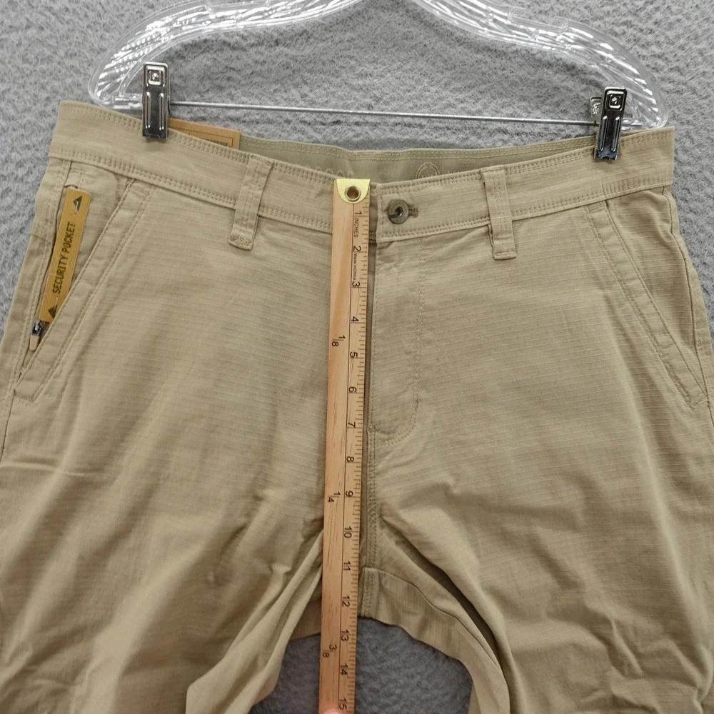 Weatherproof Mens Utility Shorts 34 Oxford Tan Stretch Cargo Ripstop NEW